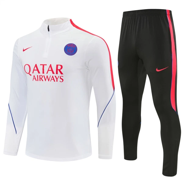 Paris Saint-Germain Träningströjasats Quarter-Zip 2026/27 Vit