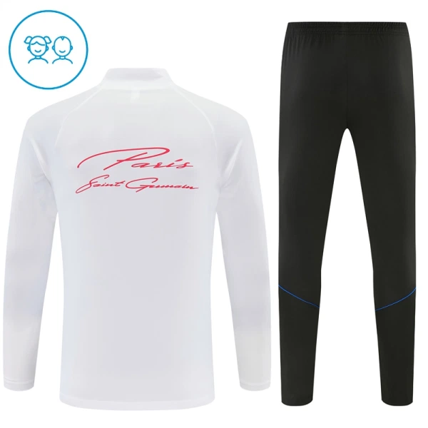 Paris Saint-Germain Träningströjasats Quarter-Zip Barn 2026/27 Vit