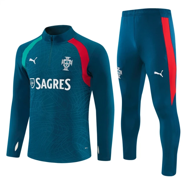 Portugal Träningströjasats Quarter-Zip 2026/27 Blå Portugal Träningströjasats Quarter-Zip 2026/27 Blå