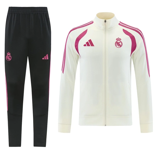 Real Madrid Träningsjacka kostymer 2026/27 Vit Real Madrid Träningsjacka kostymer 2026/27 Vit