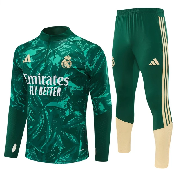 Real Madrid Träningströjasats Quarter-Zip 2026/27 Grön Real Madrid Träningströjasats Quarter-Zip 2026/27 Grön