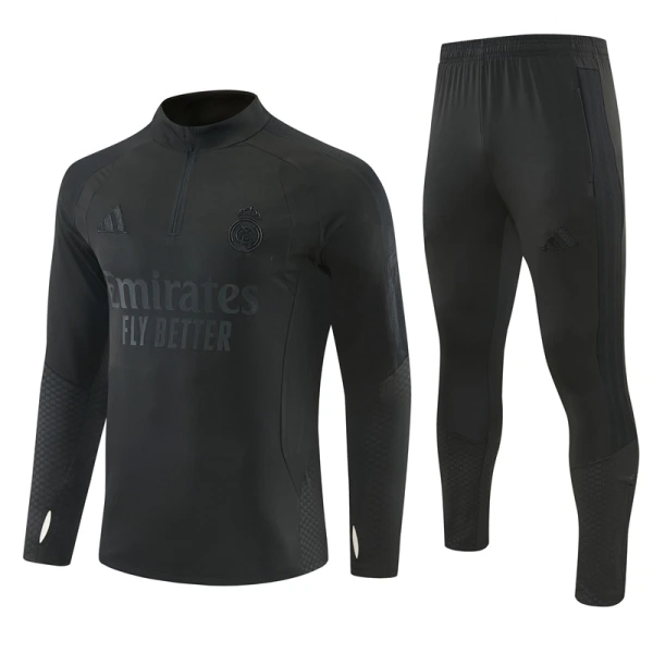 Real Madrid Träningströjasats Quarter-Zip 2026/27 Svart Real Madrid Träningströjasats Quarter-Zip 2026/27 Svart