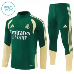 Real Madrid Träningströjasats Quarter-Zip Barn 2026/27 Grön Real Madrid Träningströjasats Quarter-Zip Barn 2026/27 Grön