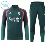 Real Madrid Träningströjasats Quarter-Zip Barn 2026/27 Grön