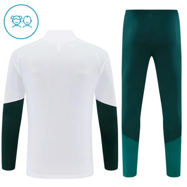 Real Madrid Träningströjasats Quarter-Zip Barn 2026/27 Vit