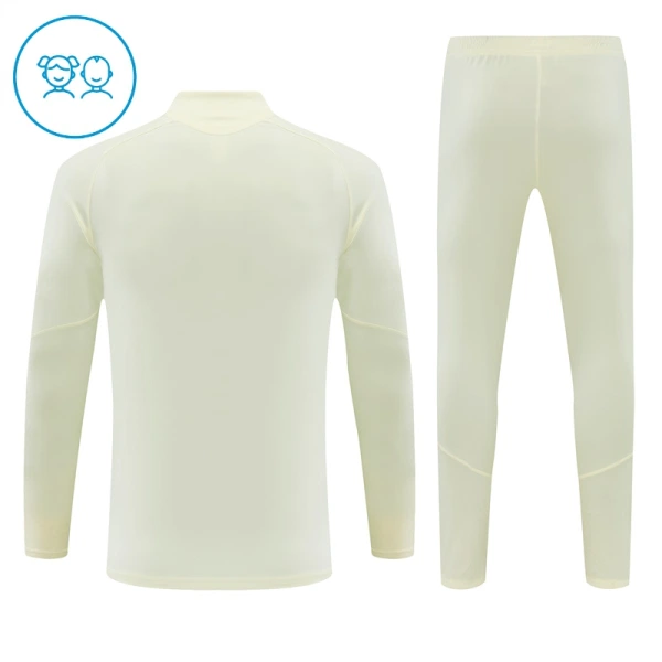 Real Madrid Träningströjasats Quarter-Zip Barn 2026/27 Vit