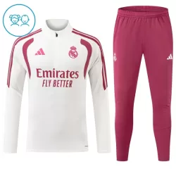 Real Madrid Träningströjasats Quarter-Zip Barn 2026/27 Vit Real Madrid Träningströjasats Quarter-Zip Barn 2026/27 Vit