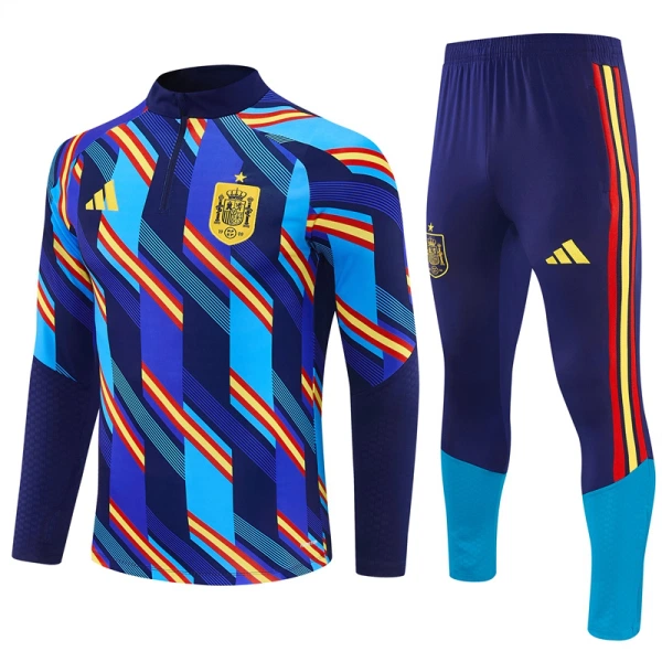 Spanien Träningströjasats Quarter-Zip 2026/27 Blå Spanien Träningströjasats Quarter-Zip 2026/27 Blå