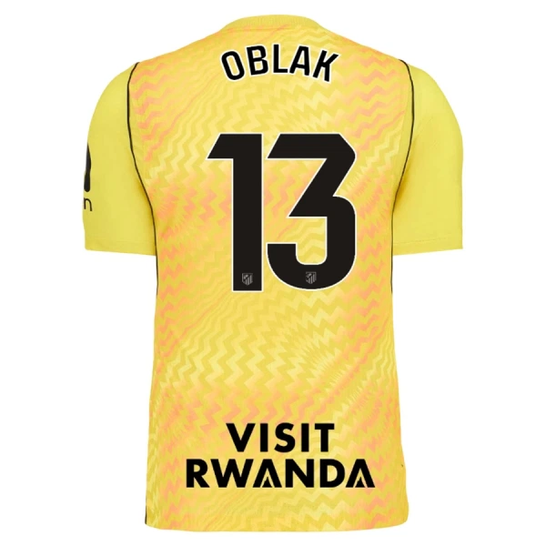 Atlético Madrid Oblak 13 Målvakt Fotbollströja 2026/27 Gul Atlético Madrid Oblak 13 Målvakt Fotbollströja 2026/27 Gul