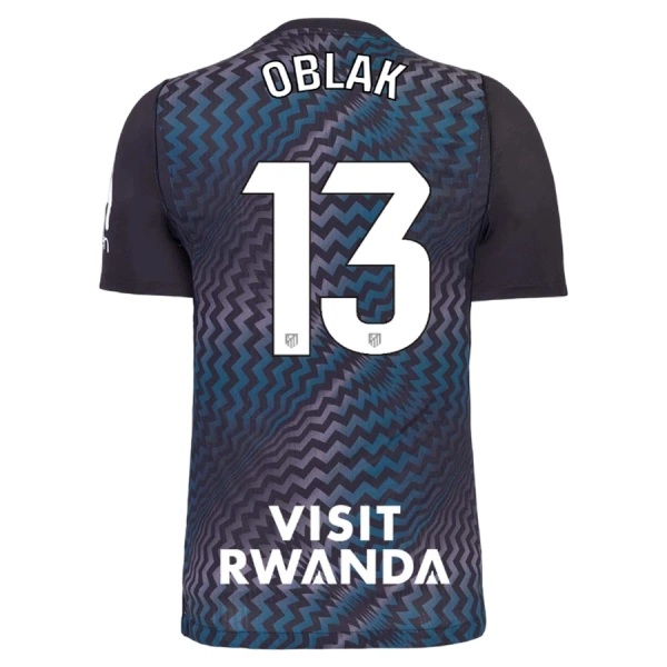 Atlético Madrid Oblak 13 Målvakt Fotbollströja 2026/27 Svart Atlético Madrid Oblak 13 Målvakt Fotbollströja 2026/27 Svart