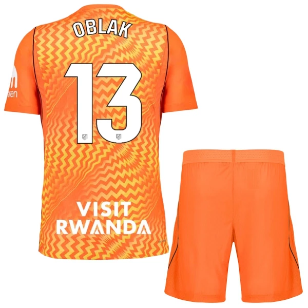 Atlético Madrid Oblak 13 Målvakt Fotbollströja Barn 2026/27 Orange Atlético Madrid Oblak 13 Målvakt Fotbollströja Barn 2026/27 Orange