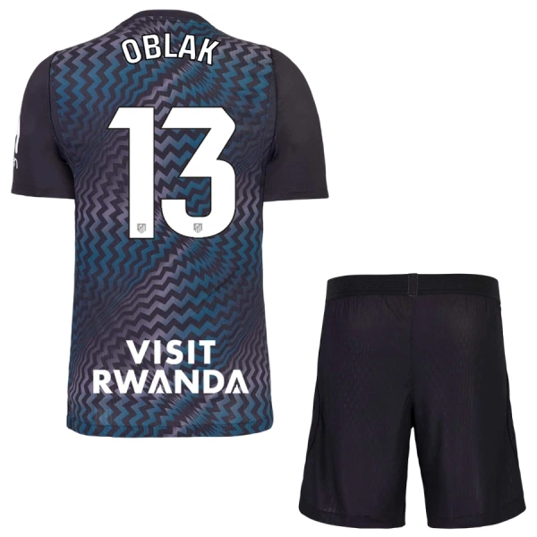 Atlético Madrid Oblak 13 Målvakt Fotbollströja Barn 2026/27 Svart