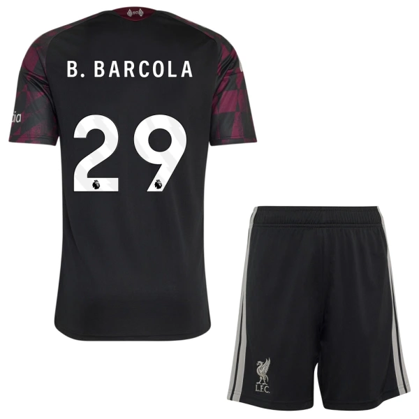 Liverpool B. Barcola 29 Fotbollströja Barn Tredje 2026/27 Liverpool B. Barcola 29 Fotbollströja Barn Tredje 2026/27