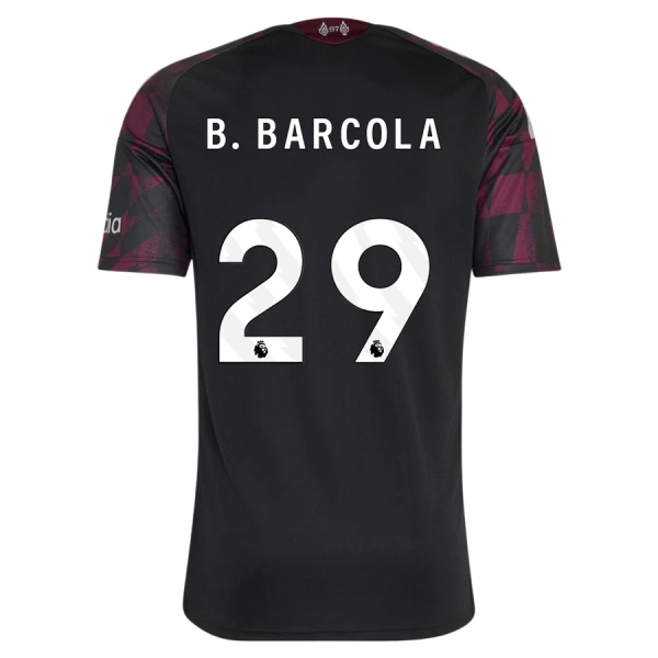 Liverpool B. Barcola 29 Fotbollströja Barn Tredje 2026/27