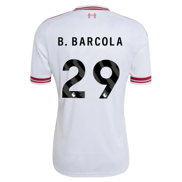 Liverpool B. Barcola 29 Fotbollströja Borta 2026/27