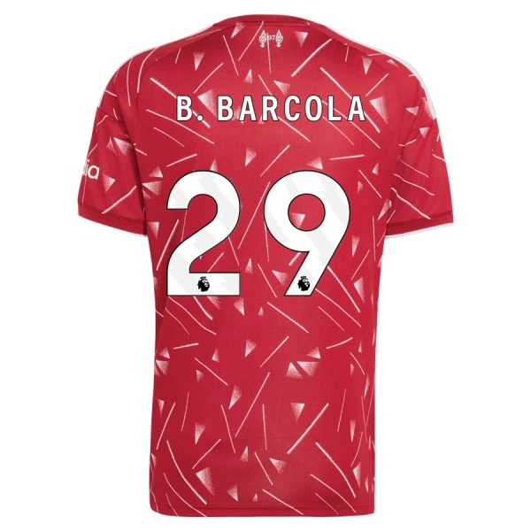 Liverpool B. Barcola 29 Fotbollströja Hemma 2026/27 Liverpool B. Barcola 29 Fotbollströja Hemma 2026/27