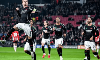 Arsenal slog PSV Eindhoven med 7-1 och den galna målshowen chockade Champions League
